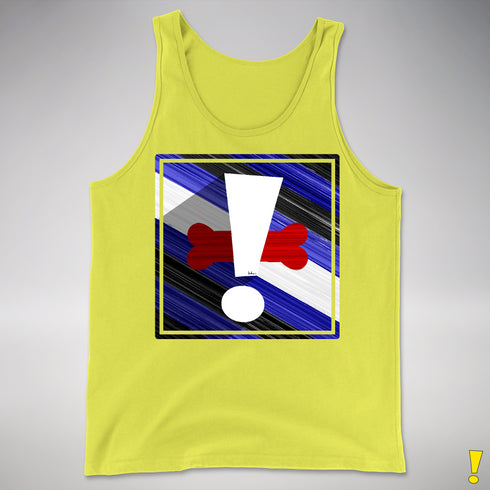 Puppy Pride Flag Exclamation Point Premium Tank Top